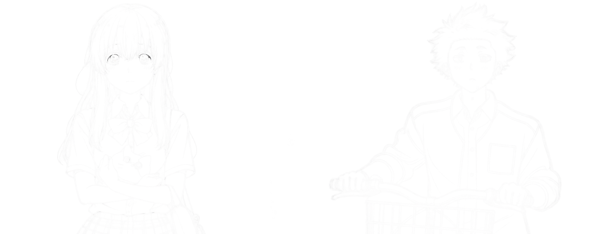 Illustration of two anime characters